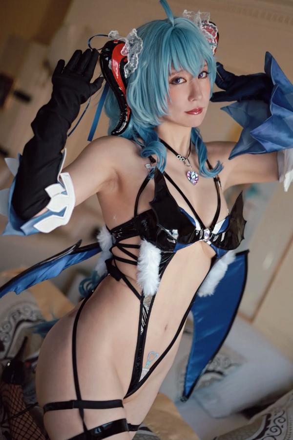    (Cosplay)[HERESY] 林檎蜜紀 Ringo Mitsuki - 魅惑小恶魔漆皮制服诱惑，极致身材黑丝盛宴，大尺度福利COS赏析第64张图片