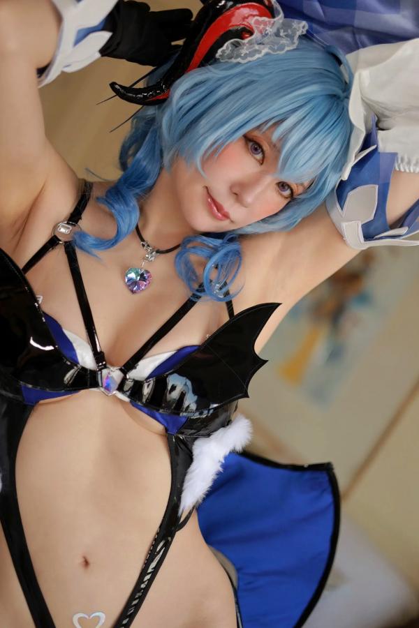    (Cosplay)[HERESY] 林檎蜜紀 Ringo Mitsuki - 魅惑小恶魔漆皮制服诱惑，极致身材黑丝盛宴，大尺度福利COS赏析第77张图片