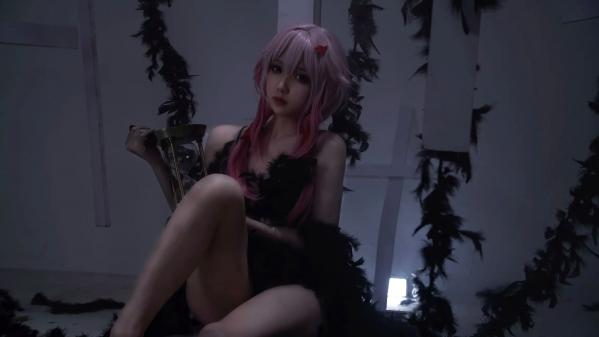   小和甜酒 - 黑羽主题私房摄影 唯美艺术写真 梦幻粉发cosplay第3张图片