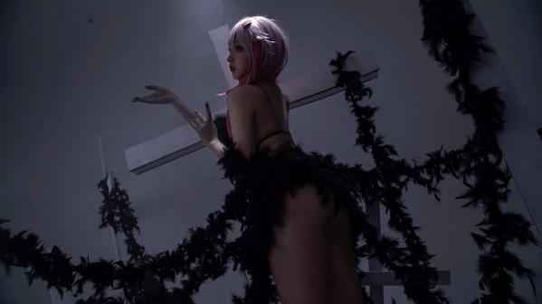    小和甜酒 - 黑羽主题私房摄影 唯美艺术写真 梦幻粉发cosplay第4张图片