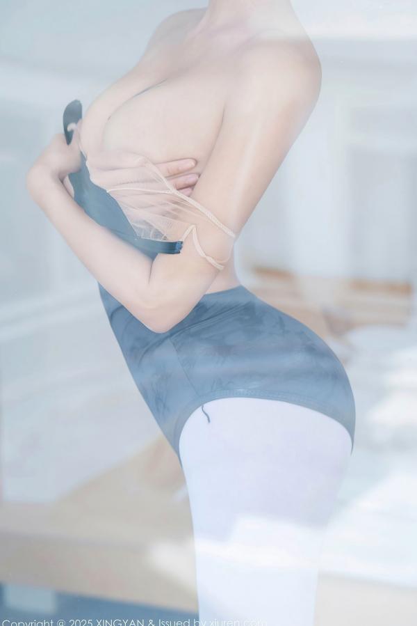    XingYan星颜社-345-星冉：深色芭蕾舞服搭配白色丝袜，诱惑私房艺术写真，尽显曼妙身姿与修长美腿第33张图片