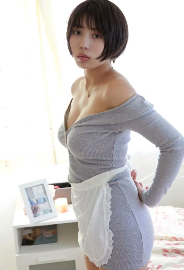    Kaoru Yasui 安位薫 - 若妻的安位さん，居家针织短裙美腿丝袜，展现极品身材的性感私房写真第16张图片