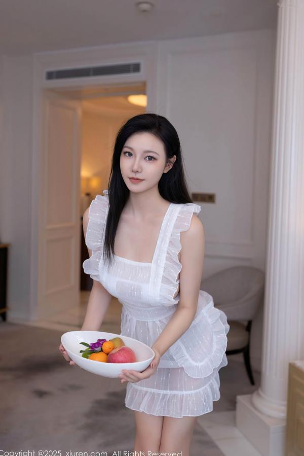    XiuRen秀人网-9821-安然anran-酒店私房诱惑-极品透视白纱情趣女仆装-至尊视觉盛宴第20张图片