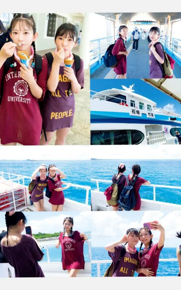    Marina Nagasawa 長澤茉里奈 & Seera Nagasawa 長澤聖愛 - W pocchi 日系户外写真，清新童颜女神沙滩唯美画报第52张图片