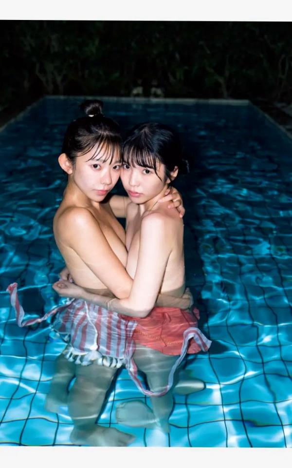    Marina Nagasawa 長澤茉里奈 & Seera Nagasawa 長澤聖愛 - W pocchi 日系户外写真，清新童颜女神沙滩唯美画报第72张图片