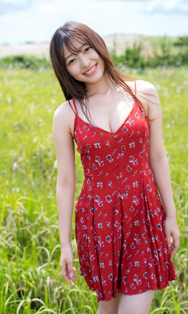    【高清精选】黑江こはる（Koharu Kuroe）甜美泳装写真，夏日泳池边的清纯诱惑，展现令人心动的迷人曲线与治愈笑容，元气满满的日系女神。第3张图片