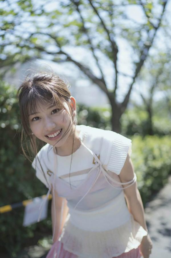    白石まゆみ《グラから見るか？エモから見るか？》外景写真与室内私房，清新治愈，尽显女神甜美灵动与自然纯净气息第46张图片