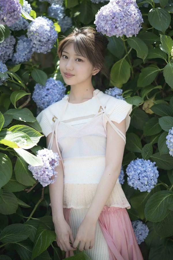    白石まゆみ《グラから見るか？エモから見るか？》外景写真与室内私房，清新治愈，尽显女神甜美灵动与自然纯净气息第51张图片