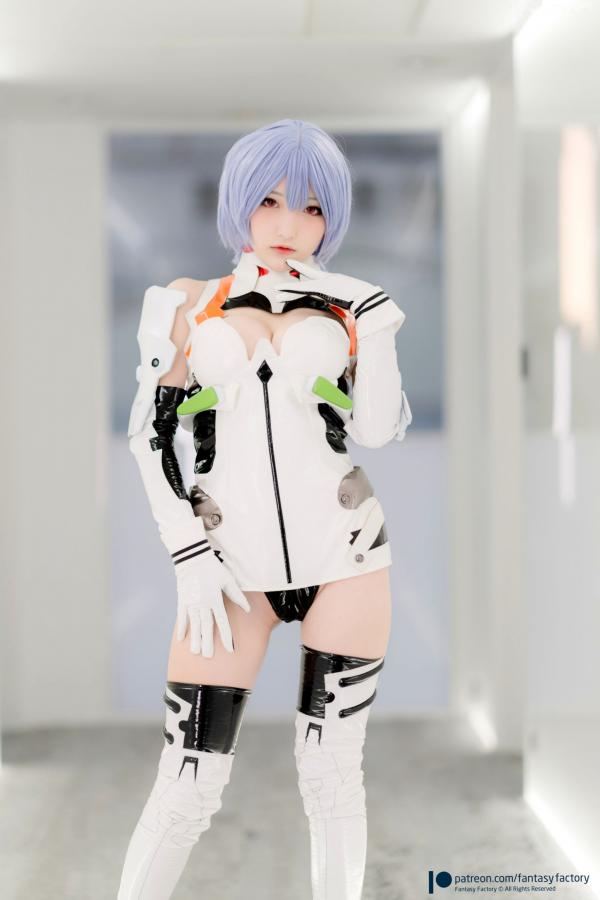    Fantasy-Factory-小丁Ding-《新世纪福音战士》绫波丽COS私房照-性感科技感战斗服-极品童颜巨乳女神第4张图片