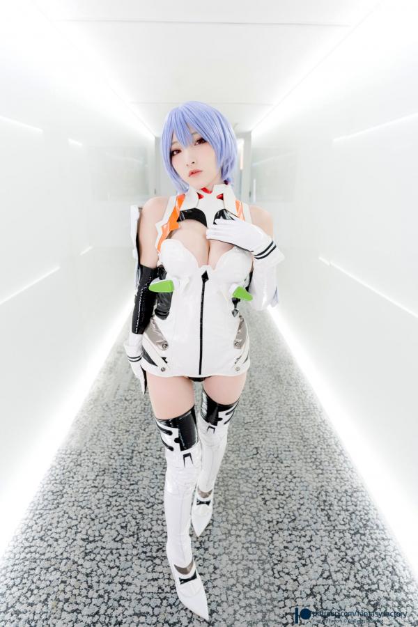    Fantasy-Factory-小丁Ding-《新世纪福音战士》绫波丽COS私房照-性感科技感战斗服-极品童颜巨乳女神第5张图片