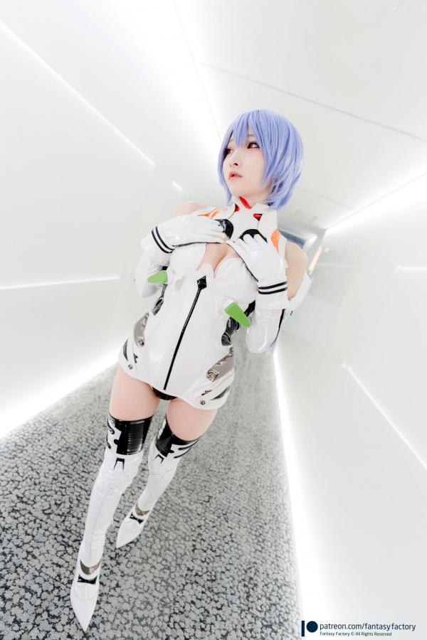    Fantasy-Factory-小丁Ding-《新世纪福音战士》绫波丽COS私房照-性感科技感战斗服-极品童颜巨乳女神第6张图片