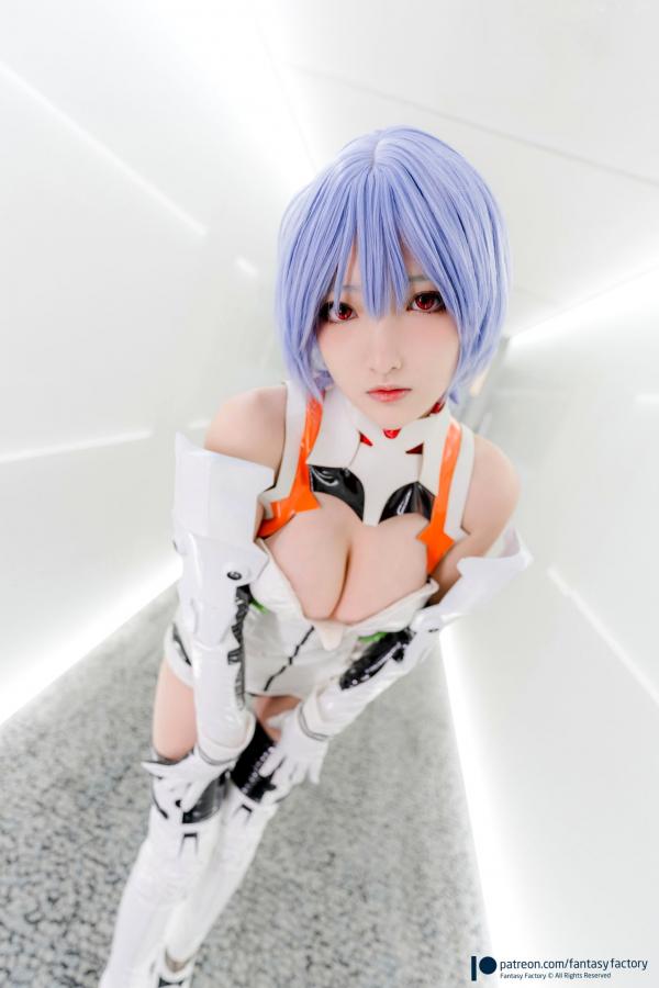   Fantasy-Factory-小丁Ding-《新世纪福音战士》绫波丽COS私房照-性感科技感战斗服-极品童颜巨乳女神第7张图片