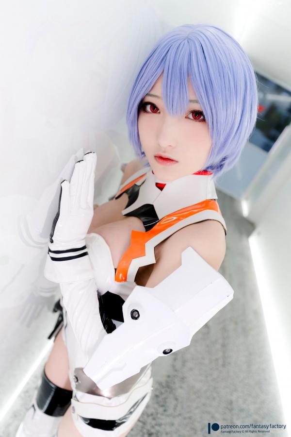    Fantasy-Factory-小丁Ding-《新世纪福音战士》绫波丽COS私房照-性感科技感战斗服-极品童颜巨乳女神第11张图片