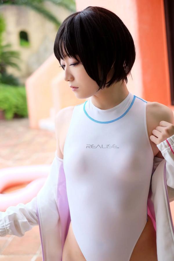    Fukami Akane 深見あかね - 极品竞技泳衣写真，清纯短发制服诱惑，极致美腿美臀精选集第2张图片