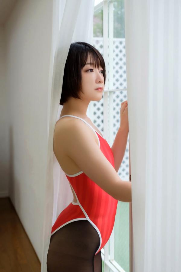    Fukami Akane 深見あかね - 极品竞技泳衣写真，清纯短发制服诱惑，极致美腿美臀精选集第42张图片