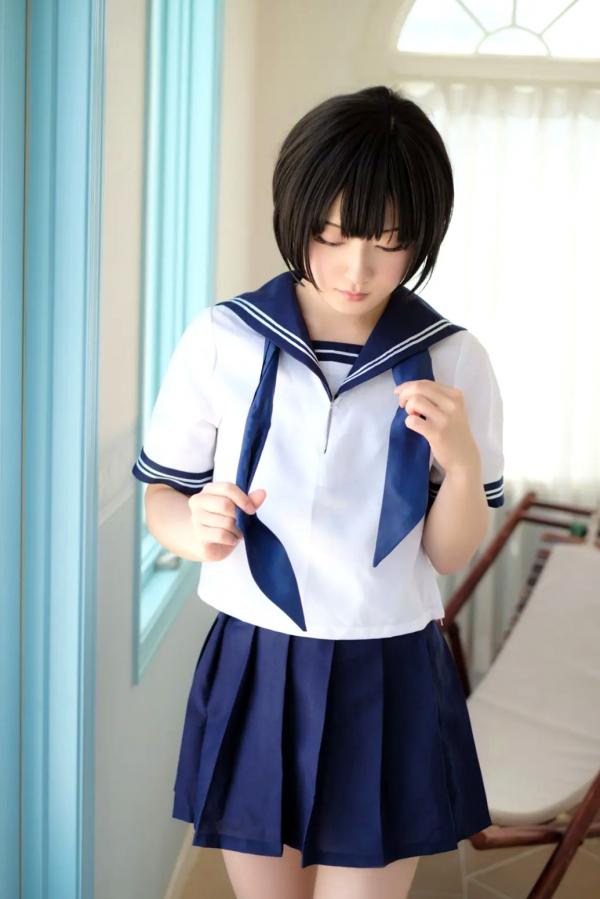    Fukami Akane 深見あかね - 极品竞技泳衣写真，清纯短发制服诱惑，极致美腿美臀精选集第59张图片