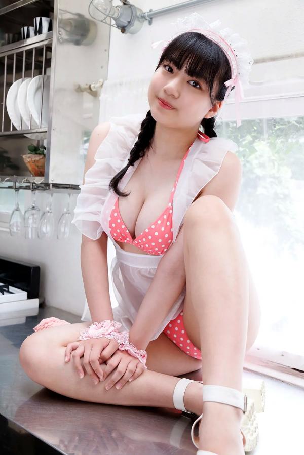    [Minisuka.tv] Maaya Obana 小花真彩 - 厨房女仆装扮，粉嫩波点比基尼，可爱童颜诱惑（Regular Gallery Stage1 Set 3.03）第25张图片