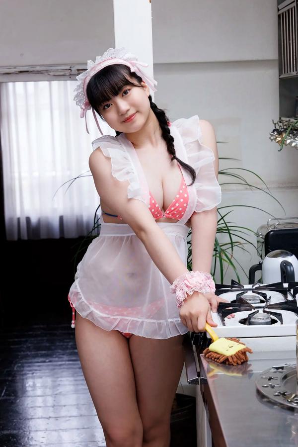    [Minisuka.tv] Maaya Obana 小花真彩 - 甜美女仆装比基尼诱惑，清纯童颜与傲人身材的极致碰撞，室内居家清新写真第15张图片