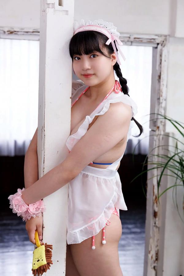   [Minisuka.tv] Maaya Obana 小花真彩 - 甜美女仆装比基尼诱惑，清纯童颜与傲人身材的极致碰撞，室内居家清新写真第17张图片