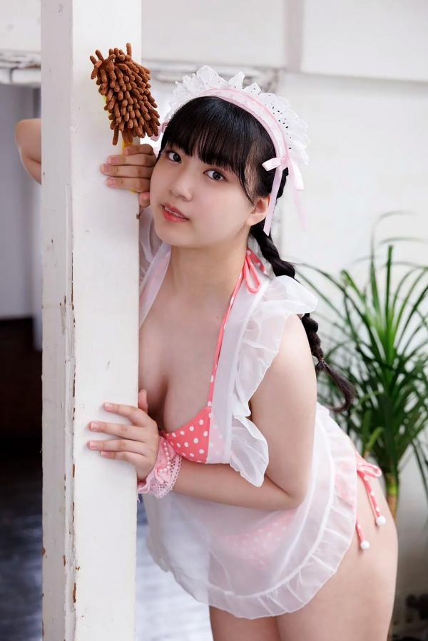   [Minisuka.tv] Maaya Obana 小花真彩 - 甜美女仆装比基尼诱惑，清纯童颜与傲人身材的极致碰撞，室内居家清新写真第21张图片