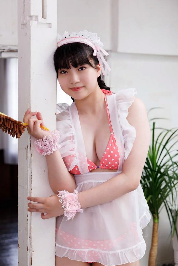    [Minisuka.tv] Maaya Obana 小花真彩 - 甜美女仆装比基尼诱惑，清纯童颜与傲人身材的极致碰撞，室内居家清新写真第23张图片