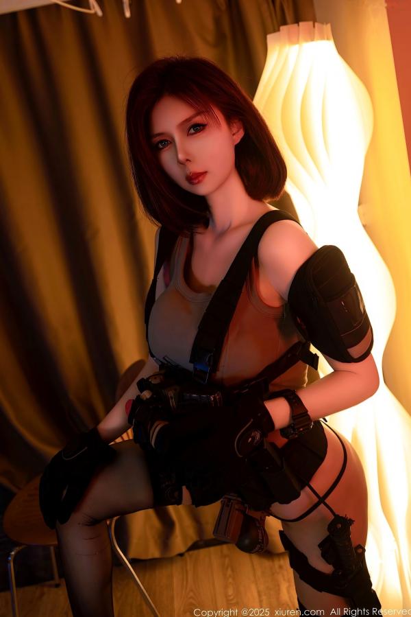    XiuRen秀人网-9759-白芷yy-帅气短发美女制服特种兵黑丝-2025.01.15第25张图片