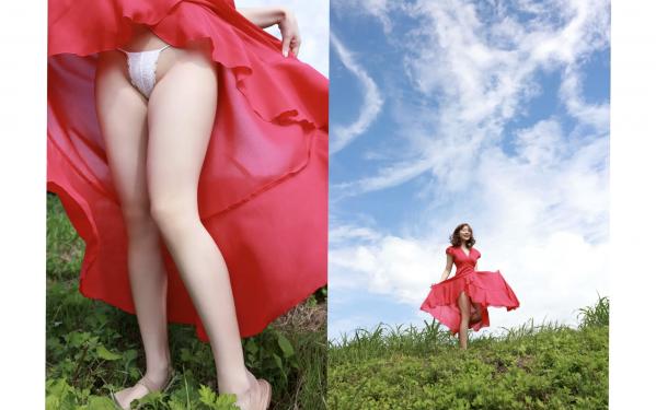    白川のぞみ 白蜜桃 vol.2 精致红裙与性感内衣写真集，展现多元女神魅力第4张图片