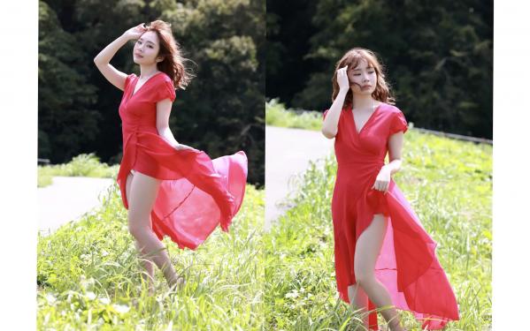    白川のぞみ 白蜜桃 vol.2 精致红裙与性感内衣写真集，展现多元女神魅力第5张图片