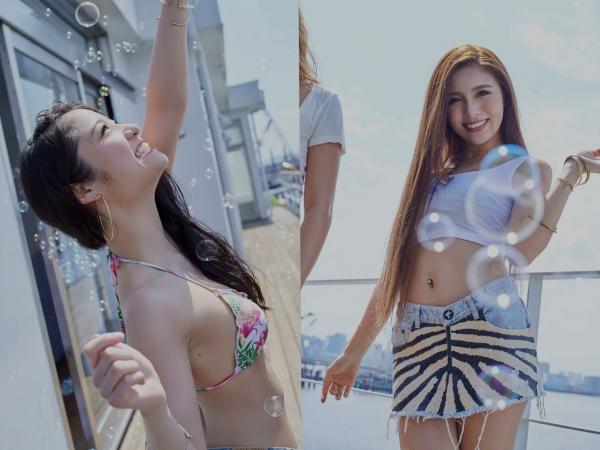    サイバージャパンダンサーズ バブリーギャルズ：泡沫浴泳装写真，性感比基尼派对，日本女神甜美诱惑第4张图片