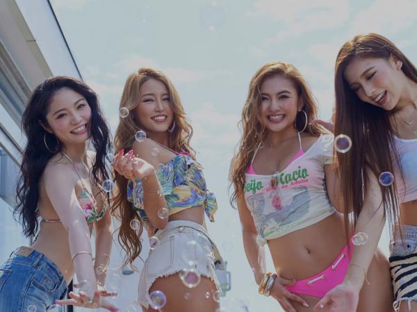    サイバージャパンダンサーズ バブリーギャルズ：泡沫浴泳装写真，性感比基尼派对，日本女神甜美诱惑第6张图片