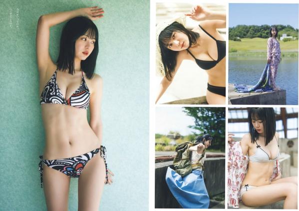    [Weekly Playboy] 2024 No.29 志田音々等校园制服诱惑与海边湿身泳装私房写真，清纯女神治愈系视觉盛宴第9张图片