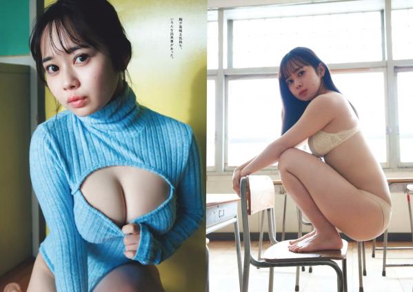    [Weekly Playboy] 2024 No.29 志田音々等校园制服诱惑与海边湿身泳装私房写真，清纯女神治愈系视觉盛宴第24张图片