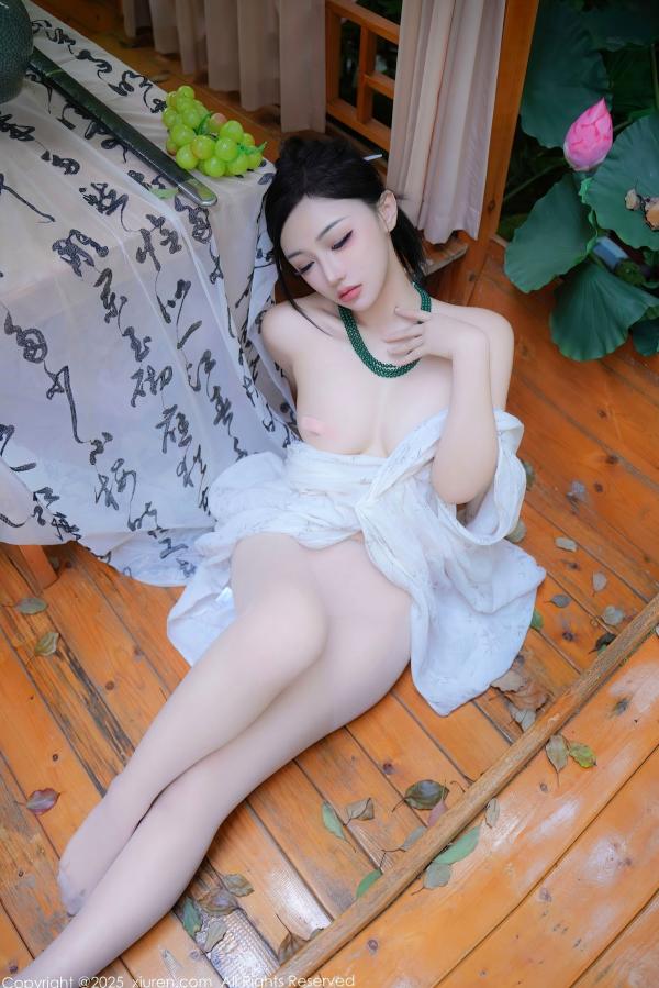    XiuRen秀人网-9730-妙可可Cheese-户外凉亭古风白纱爆乳-2025.01.09第64张图片