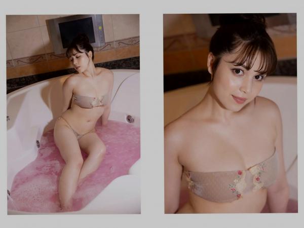    ミッシェル愛美 - 優美に魅せられて：混血美女精致蕾丝内衣浴室私房写真，极致湿身诱惑第5张图片