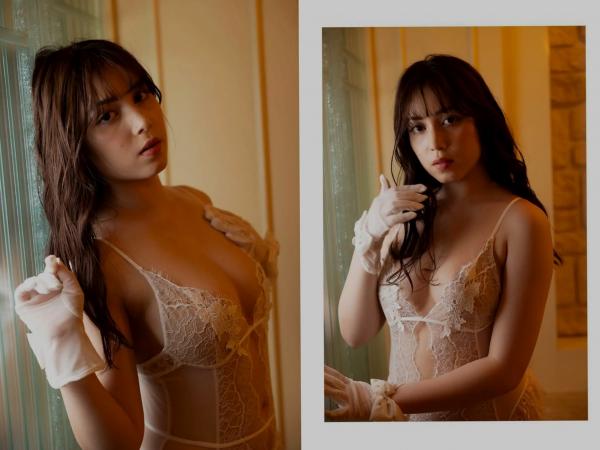    ミッシェル愛美 - 優美に魅せられて：混血美女精致蕾丝内衣浴室私房写真，极致湿身诱惑第53张图片
