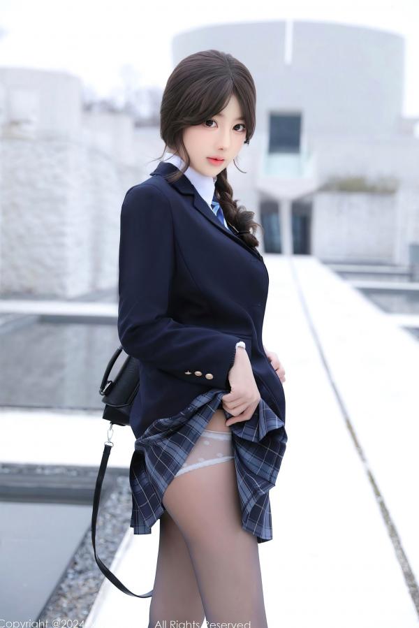    XiuRen秀人网-9693-桃妖夭：清纯学妹居家私房，纯欲蕾丝诱惑，黑丝长腿唯美大尺度写照第7张图片