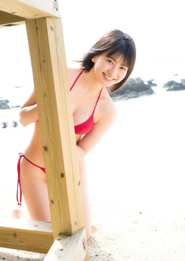    山田南実写真集「キミを見つけた日」室内私房与泳池湿发诱惑，清纯少女的极致性感连体泳衣大秀完美身段第22张图片