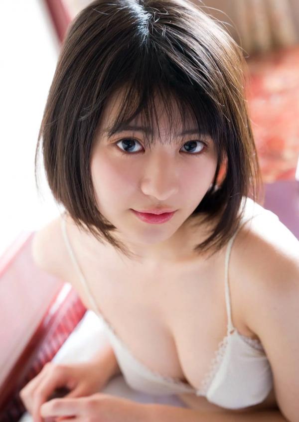   山田南実写真集「キミを見つけた日」室内私房与泳池湿发诱惑，清纯少女的极致性感连体泳衣大秀完美身段第47张图片