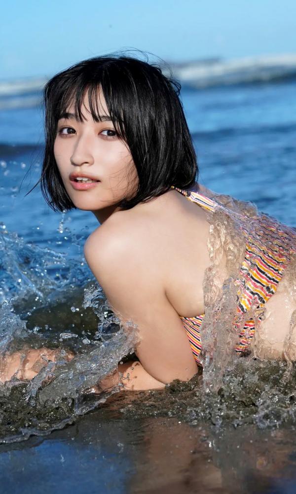    【清纯私房】Akira Mizuno 水野瞳 - Dazzling めくるめく，海边比基尼户外写真，治愈系短发女神，极致清新诱惑第58张图片