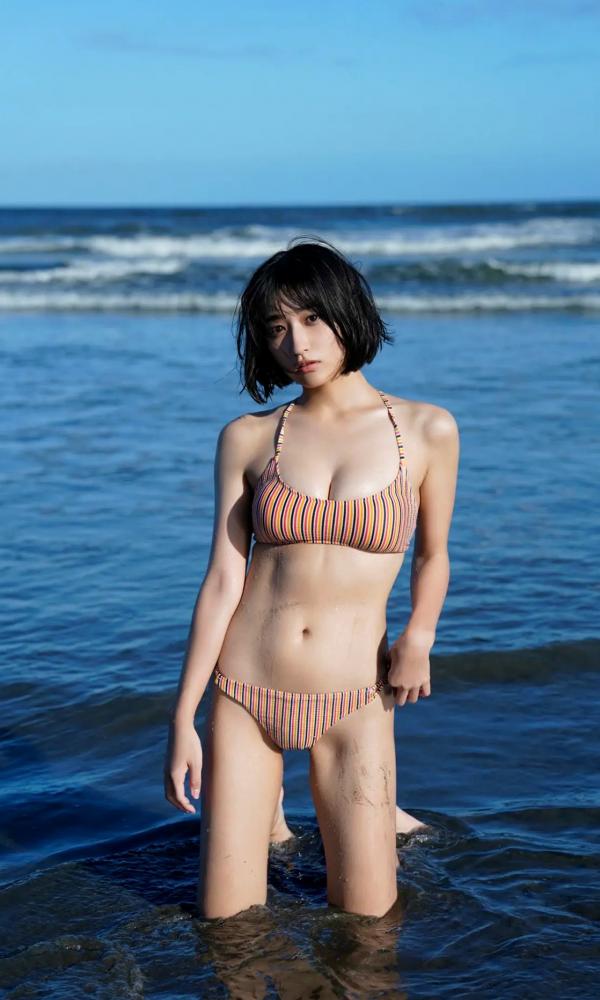    【清纯私房】Akira Mizuno 水野瞳 - Dazzling めくるめく，海边比基尼户外写真，治愈系短发女神，极致清新诱惑第61张图片
