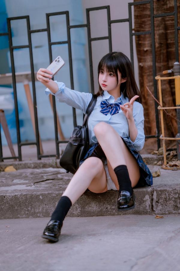 桜井宁宁 樱井宁宁  桜井宁宁-044-JK之居家私房照，极致清纯制服诱惑与性感身材完美呈现，甜美风格居家写真第24张图片