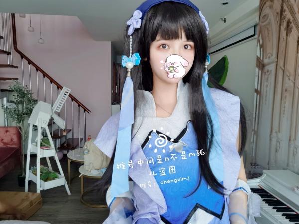    橙子喵酱-西施-娜可露露 极品古风Cosplay写真，精美面孔下的极致诱惑，私房拍摄展现童颜魅力第2张图片