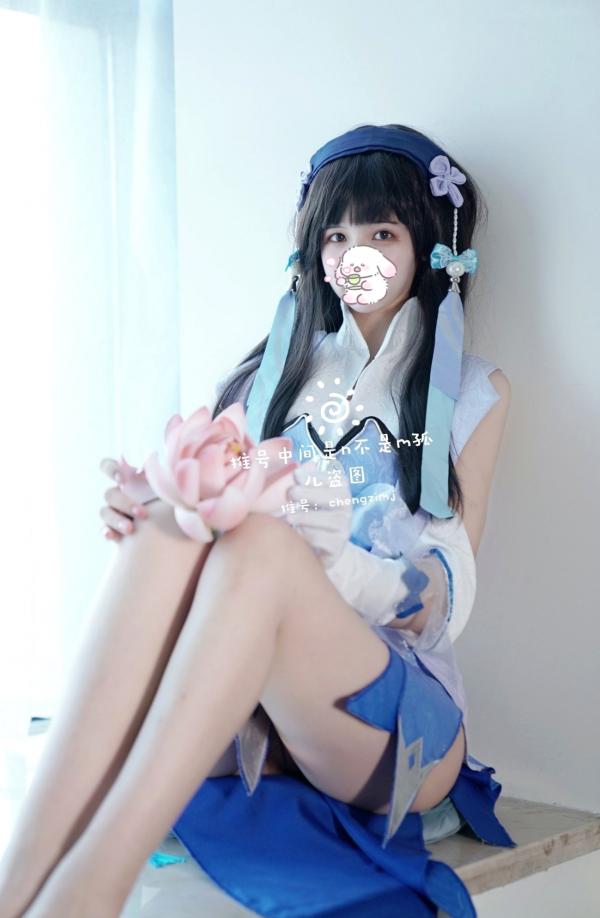    橙子喵酱-西施-娜可露露 极品古风Cosplay写真，精美面孔下的极致诱惑，私房拍摄展现童颜魅力第6张图片