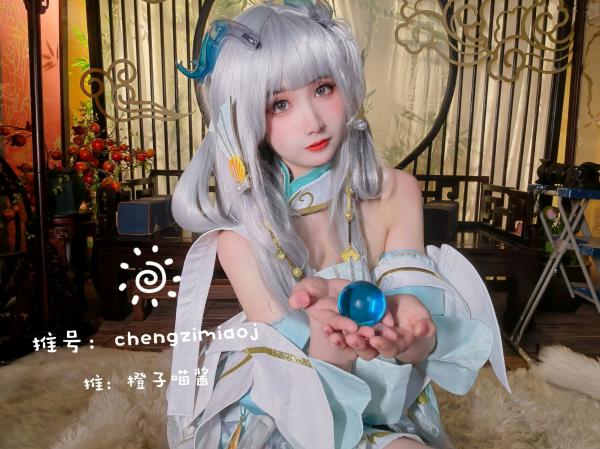    橙子喵酱-西施-娜可露露 极品古风Cosplay写真，精美面孔下的极致诱惑，私房拍摄展现童颜魅力第12张图片