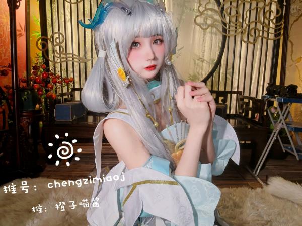    橙子喵酱-西施-娜可露露 极品古风Cosplay写真，精美面孔下的极致诱惑，私房拍摄展现童颜魅力第17张图片