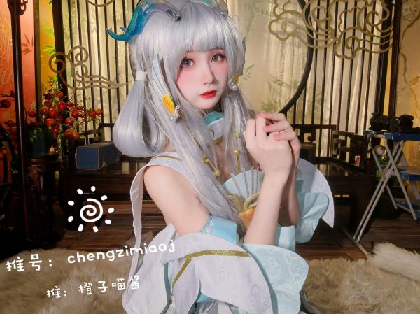    橙子喵酱-西施-娜可露露 极品古风Cosplay写真，精美面孔下的极致诱惑，私房拍摄展现童颜魅力第18张图片