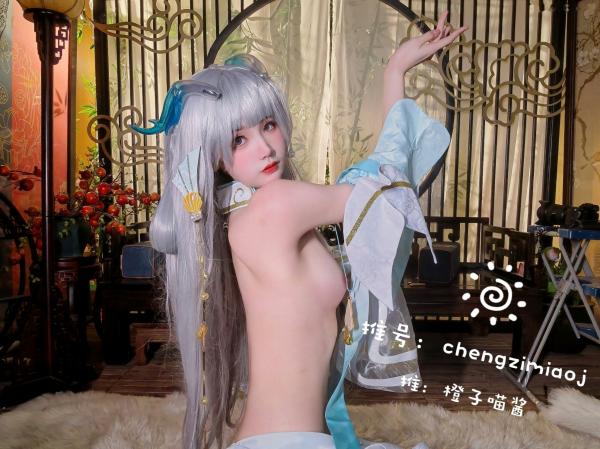    橙子喵酱-西施-娜可露露 极品古风Cosplay写真，精美面孔下的极致诱惑，私房拍摄展现童颜魅力第20张图片
