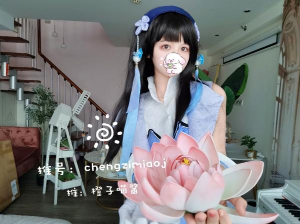   橙子喵酱-西施-娜可露露 极品古风Cosplay写真，精美面孔下的极致诱惑，私房拍摄展现童颜魅力第24张图片