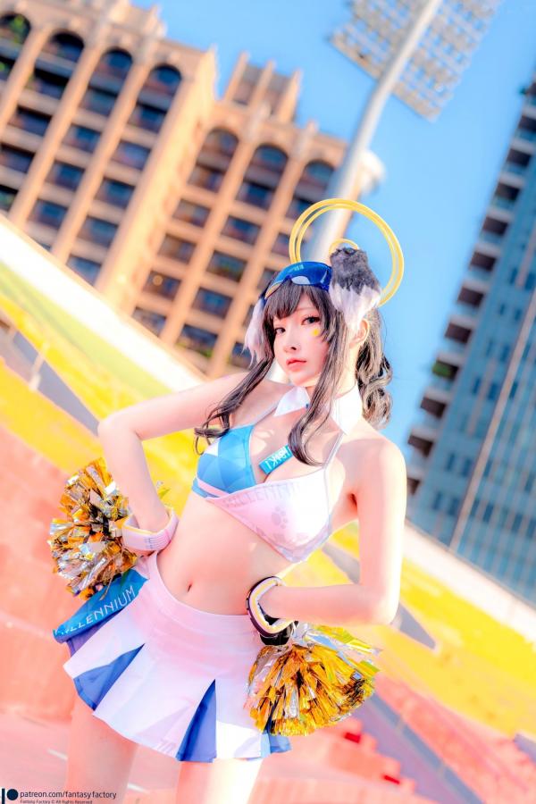    Fantasy-Factory-小丁Ding-《蔚蓝档案》-猫冢响-啦啦队服-Hibiki-Cheerleader第2张图片