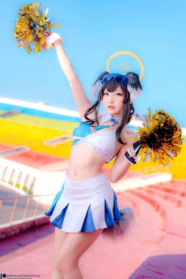    Fantasy-Factory-小丁Ding-《蔚蓝档案》-猫冢响-啦啦队服-Hibiki-Cheerleader第3张图片